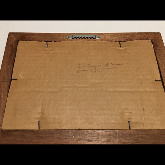 Framed embroidery art for marriage - Picture 3 of 4